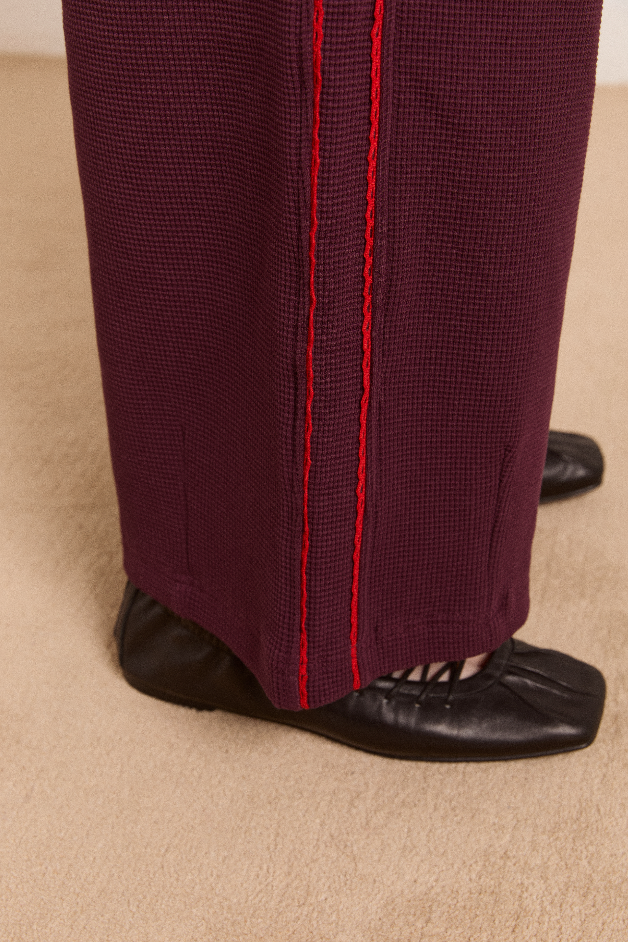 piper waffle jogger - burg