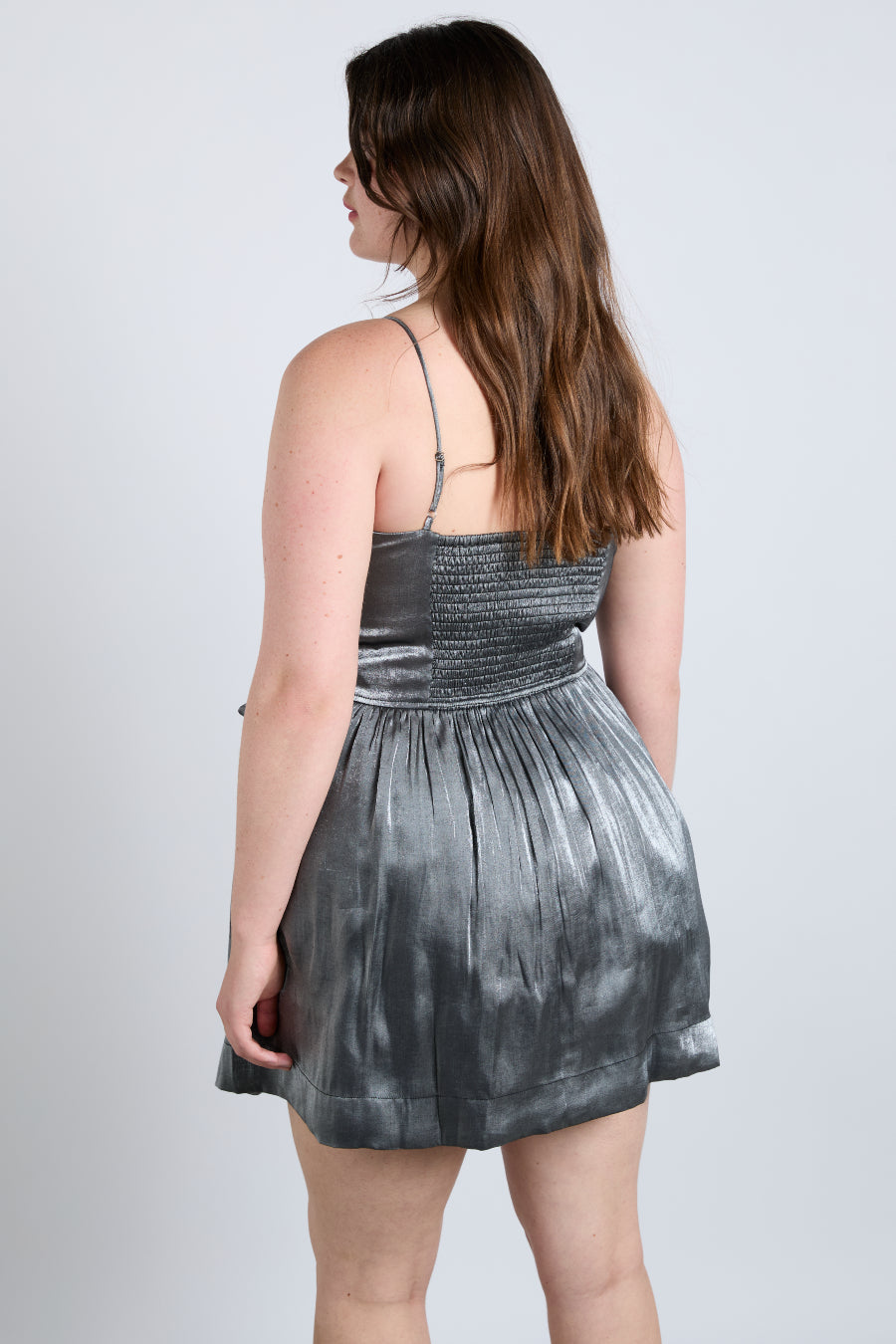 penelope mini dress - glass satin