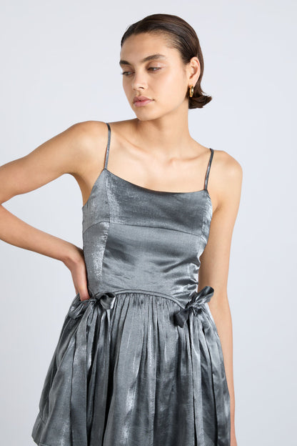 penelope mini dress - glass satin