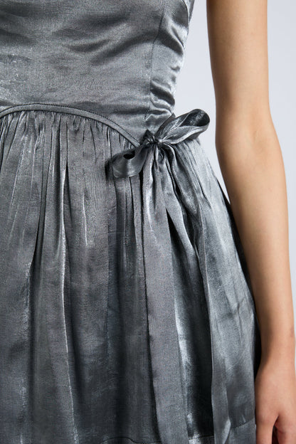 penelope mini dress - glass satin