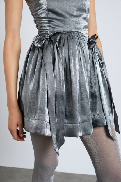 penelope mini dress - glass satin