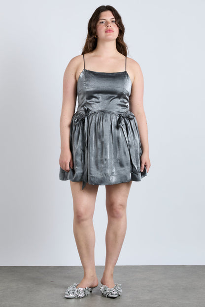 penelope mini dress - glass satin