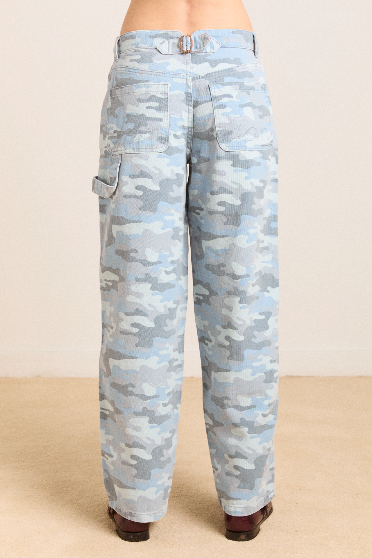 drew jeans - blue camo