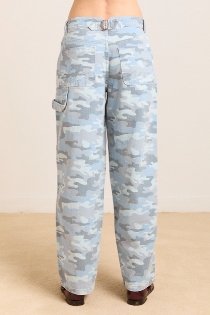 drew jeans - blue camo