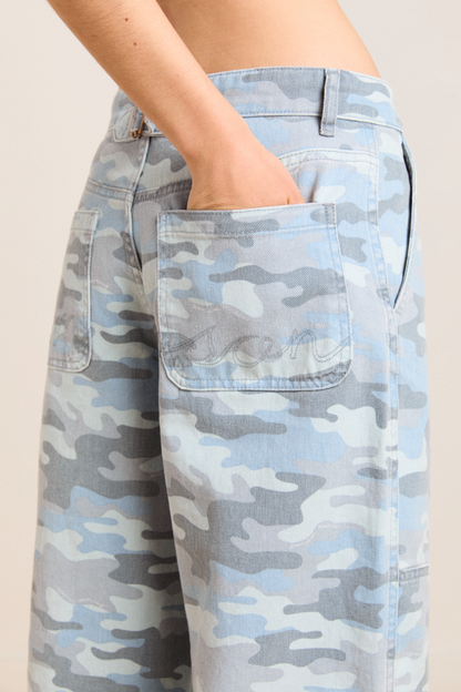 drew jeans - blue camo