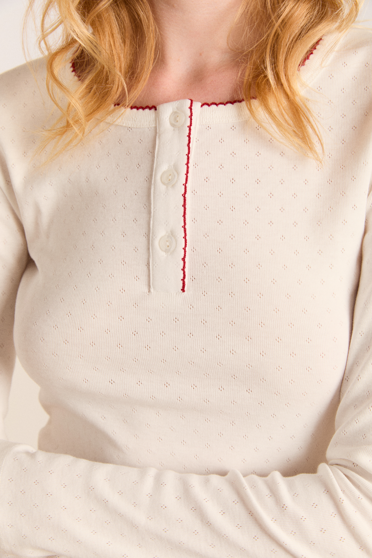 hester henley top - off white