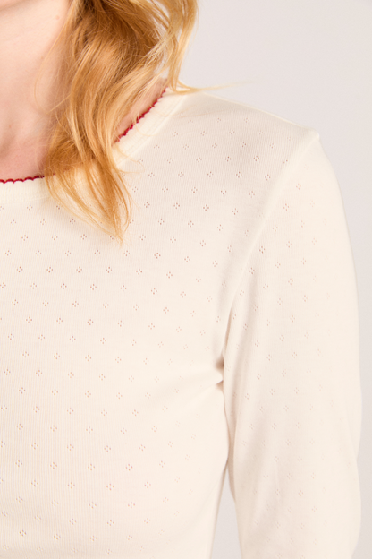 hester henley top - off white