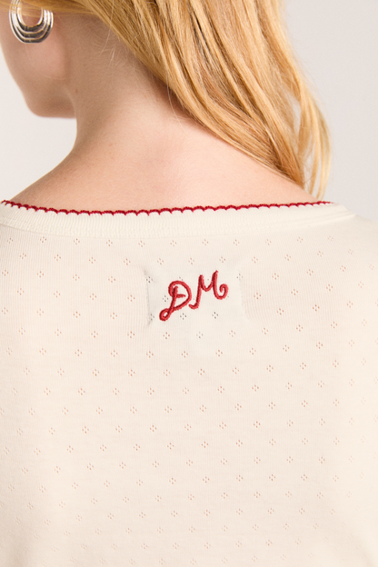 hester henley top - off white