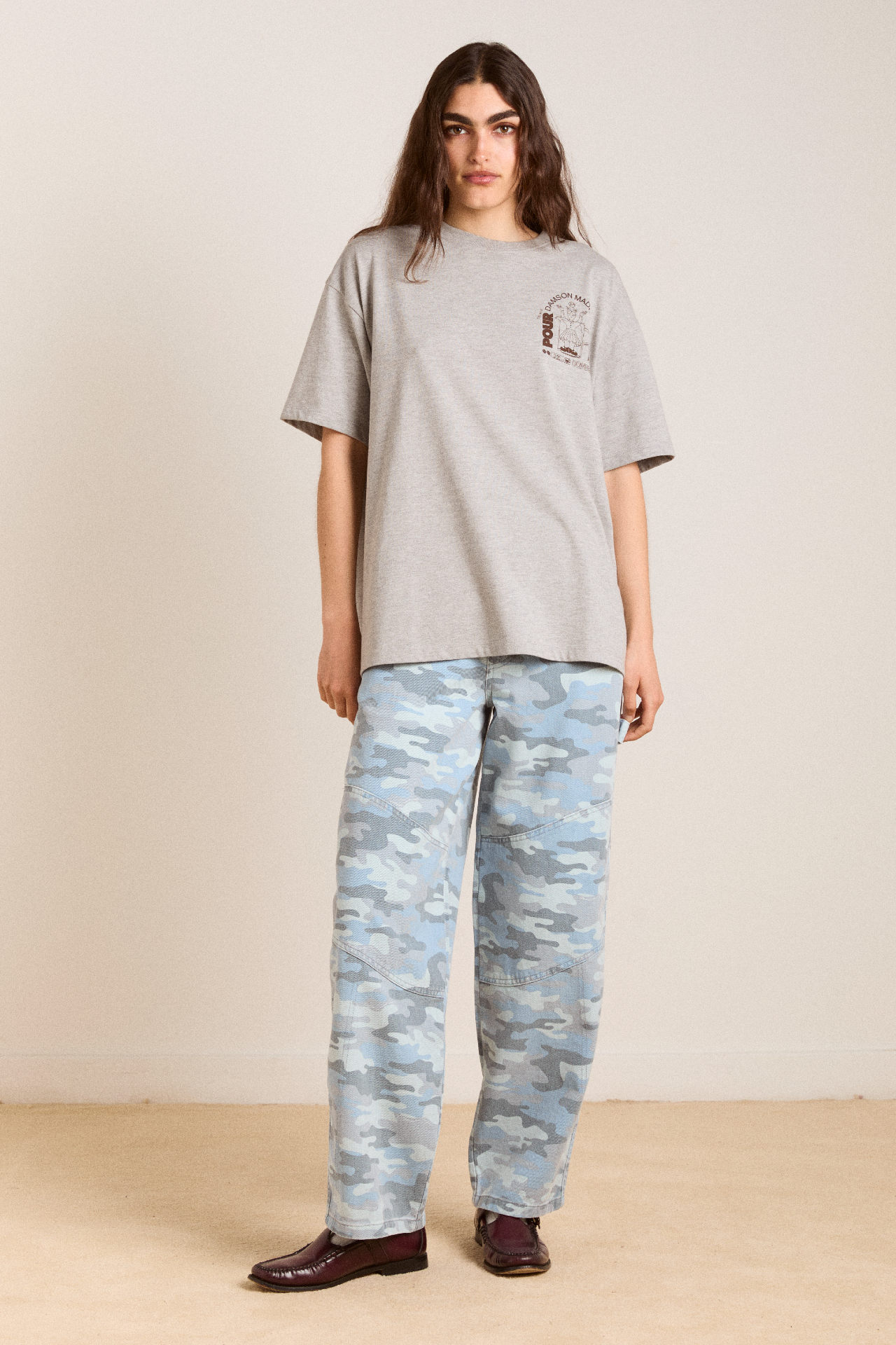 drew jeans - blue camo