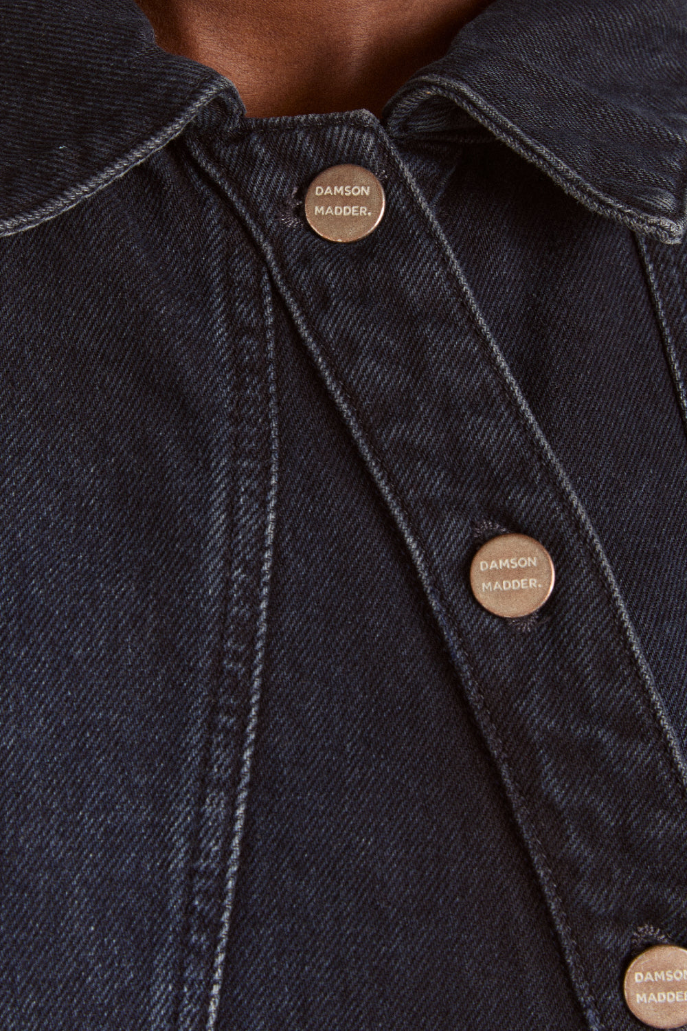 finella denim shirt - wavy seams