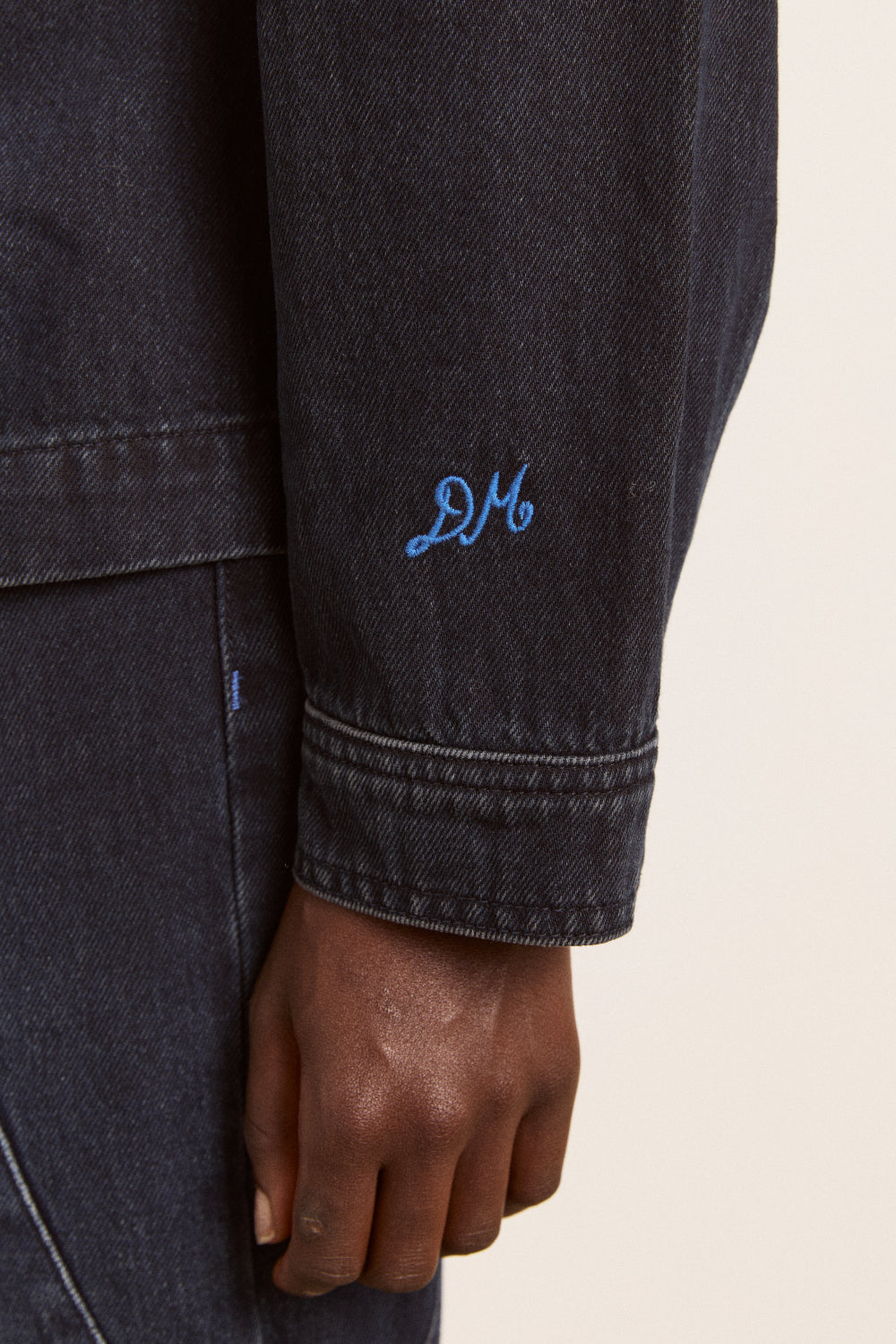 finella denim shirt - wavy seams