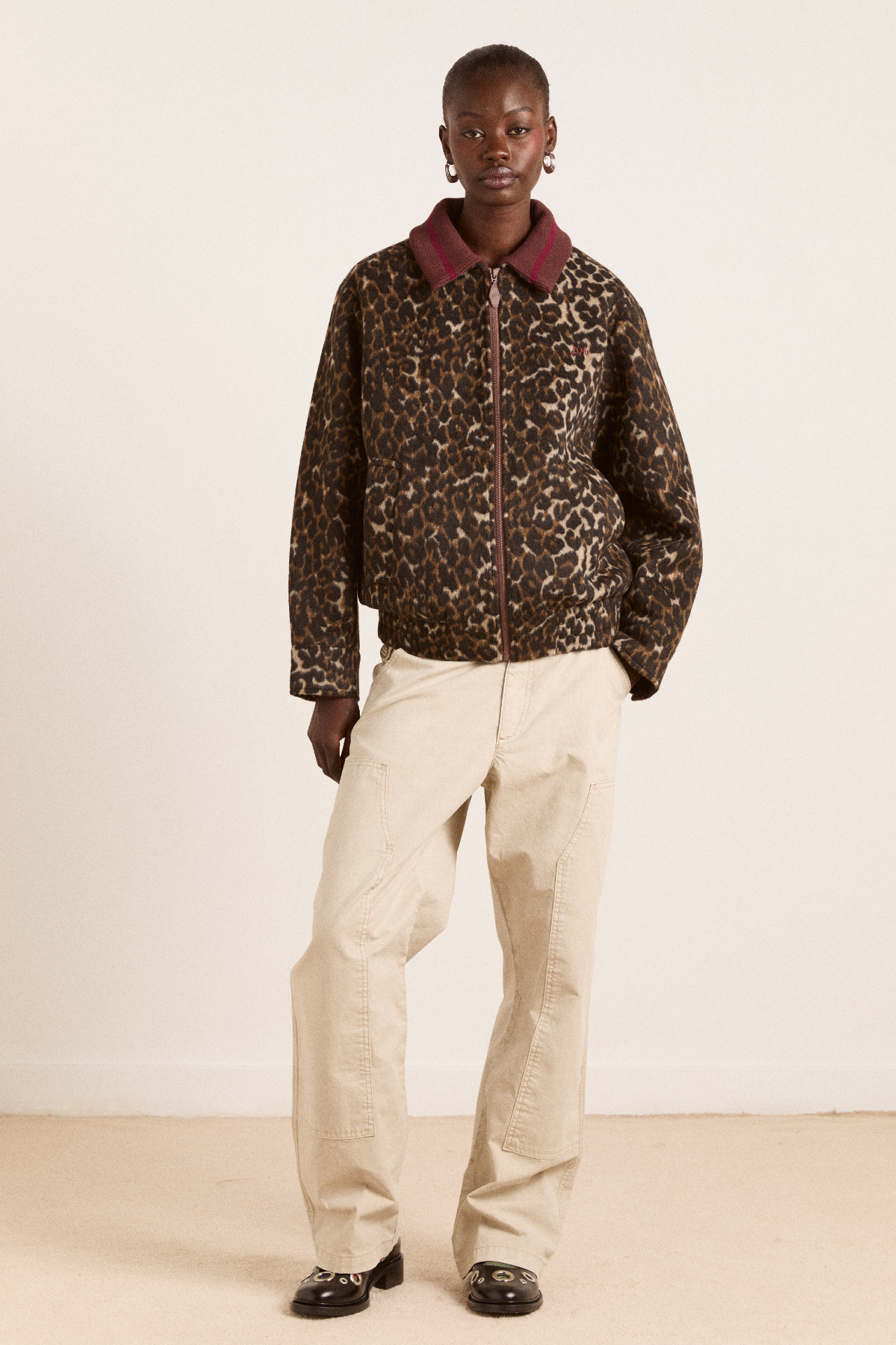 Pixie Bomber Jacket - Leopard