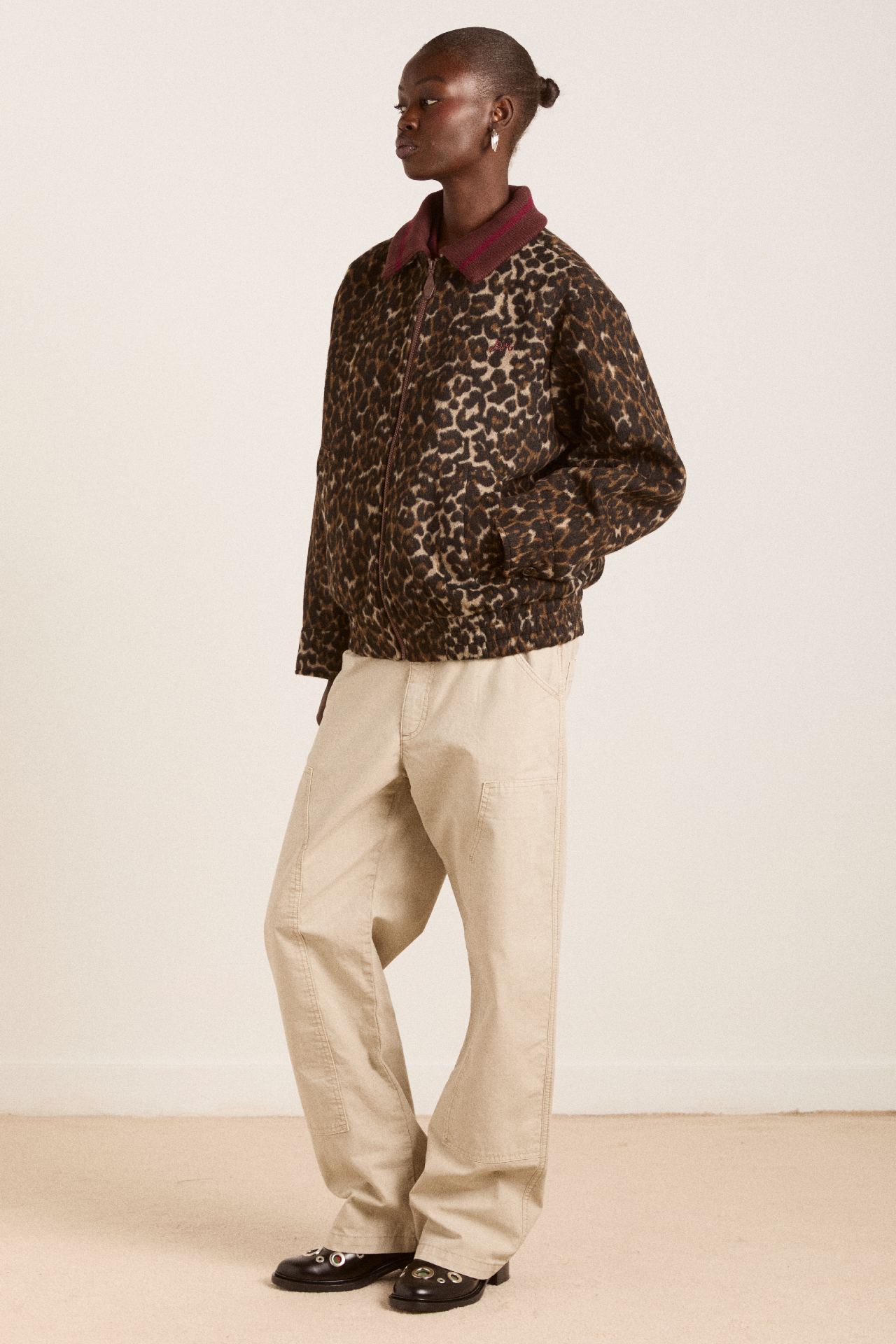 Pixie Bomber Jacket - Leopard