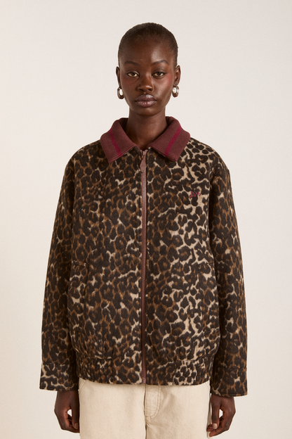 Pixie Bomber Jacket - Leopard