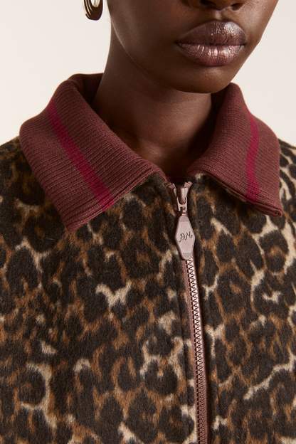 Pixie Bomber Jacket - Leopard