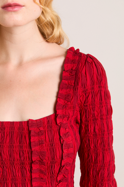 raphaela mini dress - red stripe