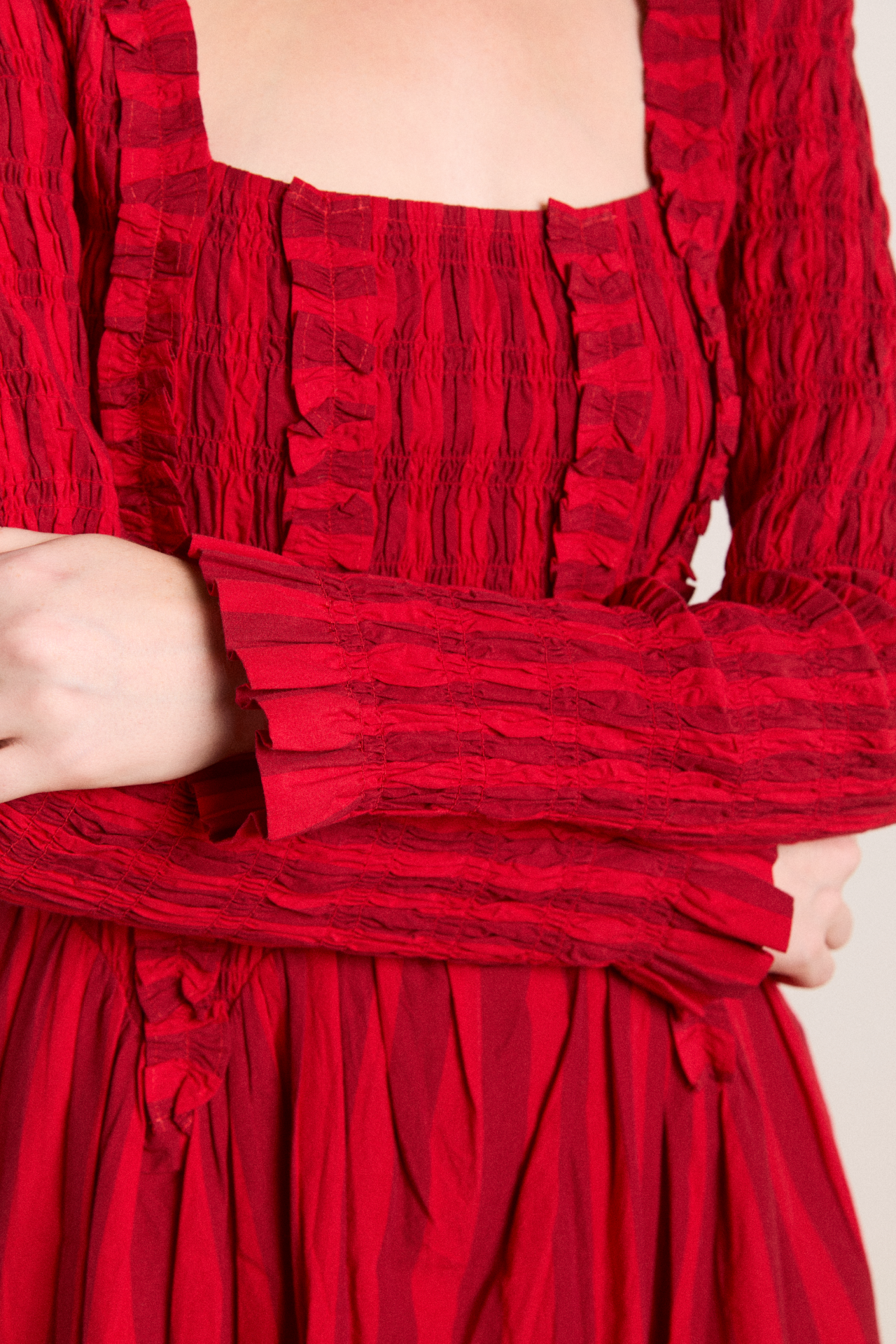 raphaela mini dress - red stripe