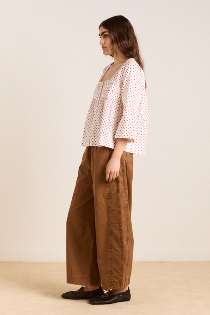 felix twill trouser - caramel