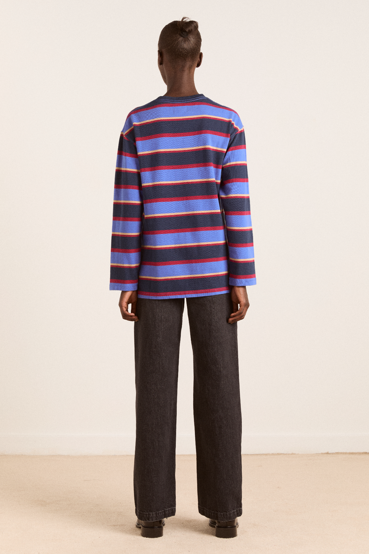 ali long sleeve tee - blue stripe