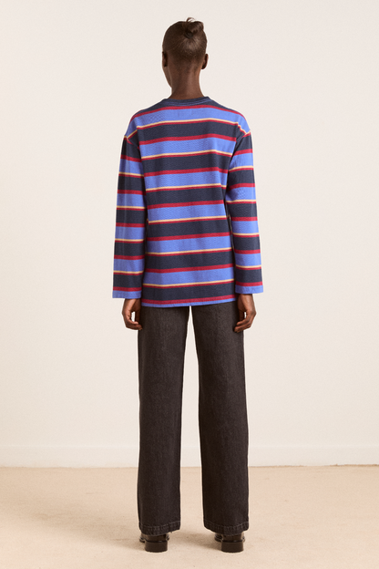 ali long sleeve tee - blue stripe