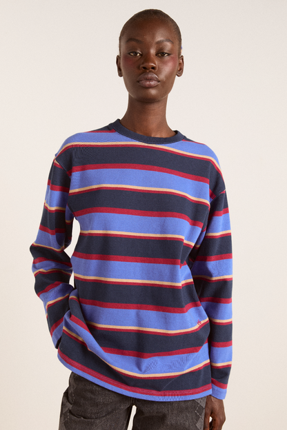 ali long sleeve tee - blue stripe