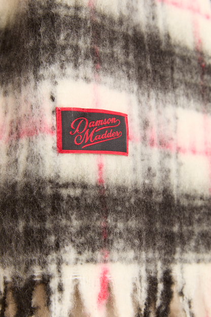 brushed oversized scarf - butter check