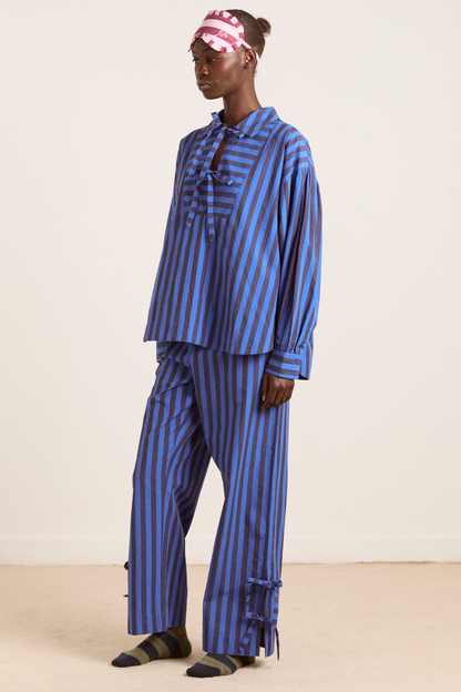 floki pj set - blue stripe