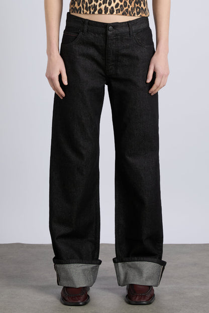 selvedge sylvie jeans - washed black (online exclusive)