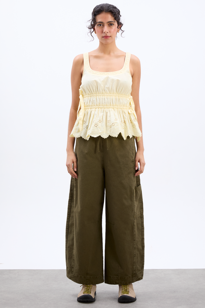 felix twill trousers - olive