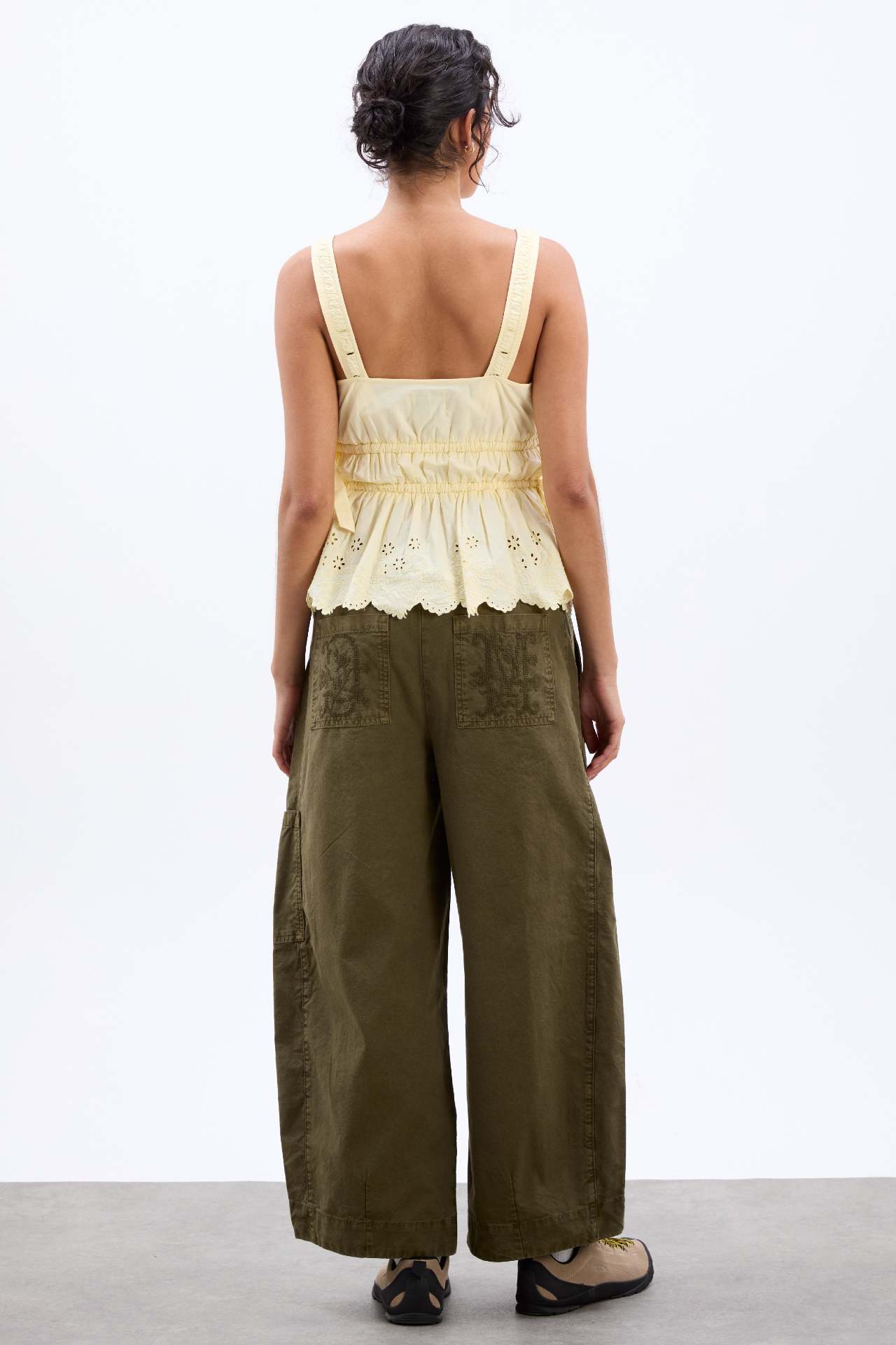 felix twill trousers - olive