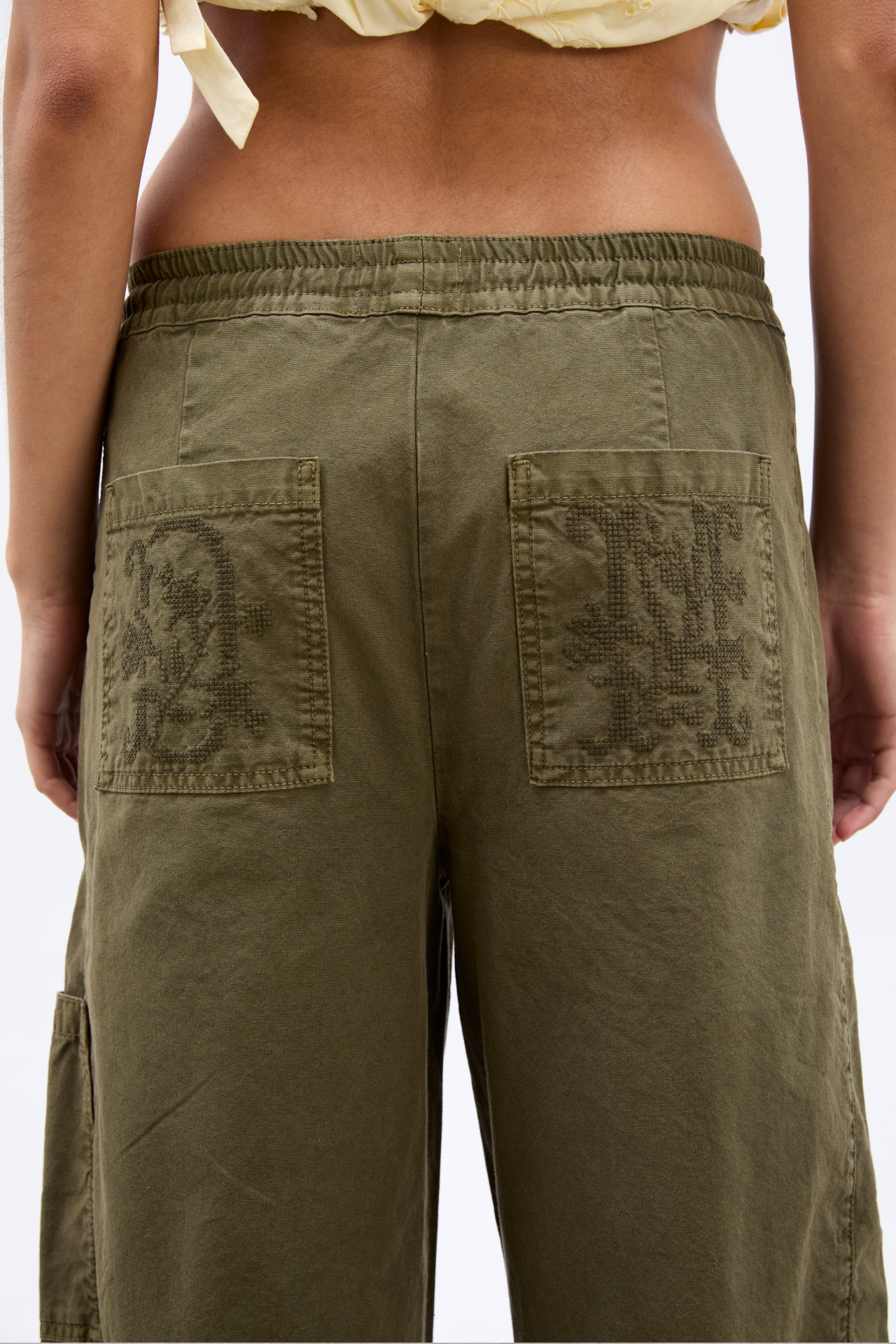 felix twill trousers - olive