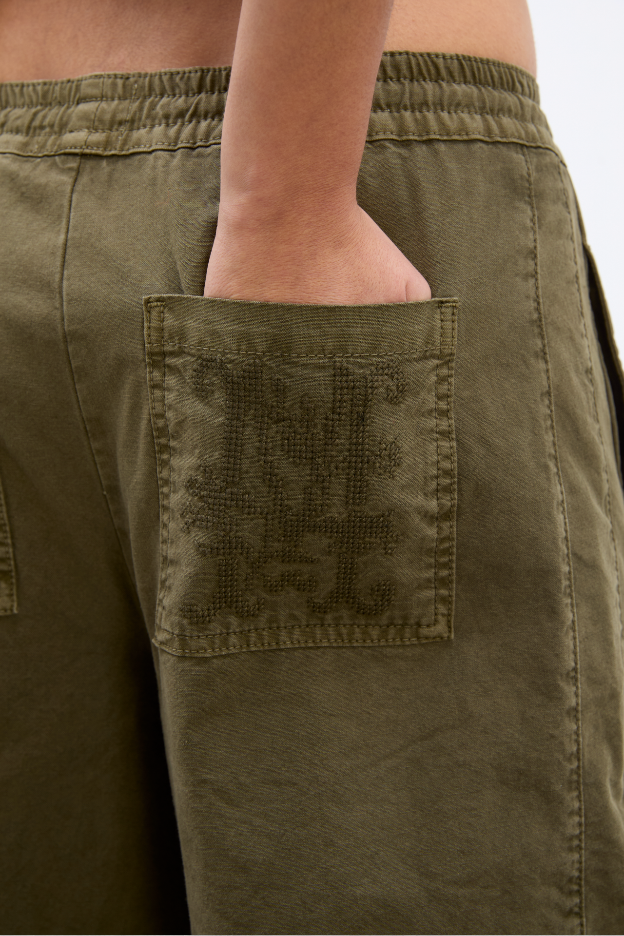 felix twill trousers - olive