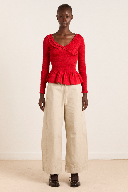 felix twill trouser - stone