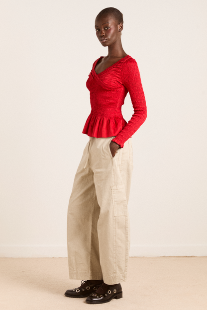 felix twill trouser - stone