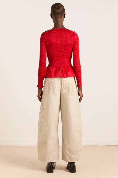 felix twill trouser - stone