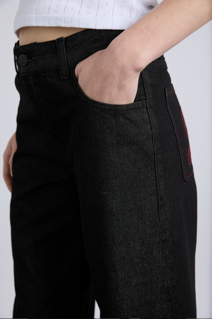 selvedge sylvie jeans - washed black (online exclusive)