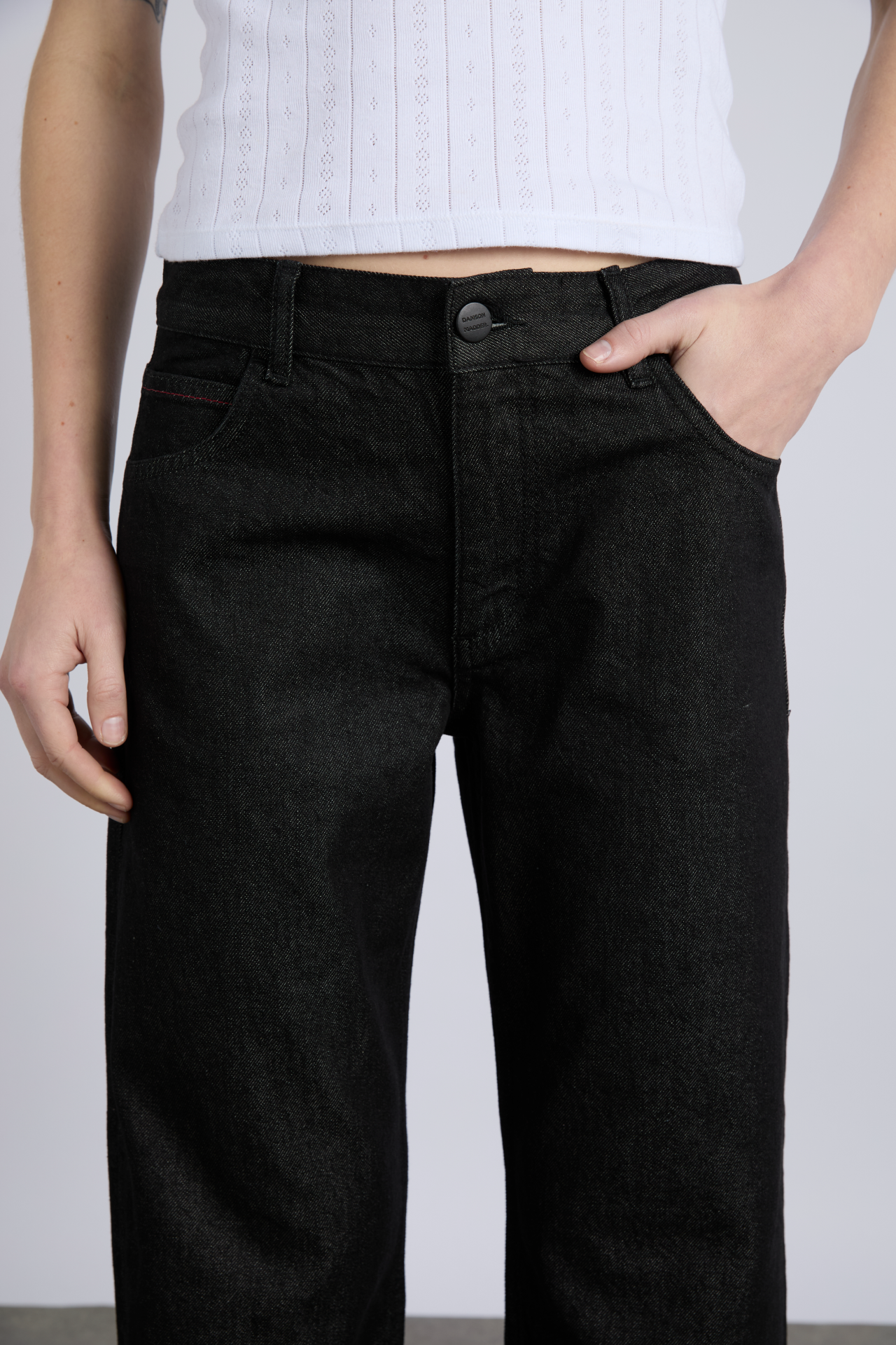 selvedge sylvie jeans - washed black (online exclusive)