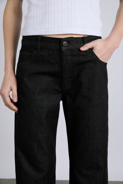 selvedge sylvie jeans - washed black (online exclusive)