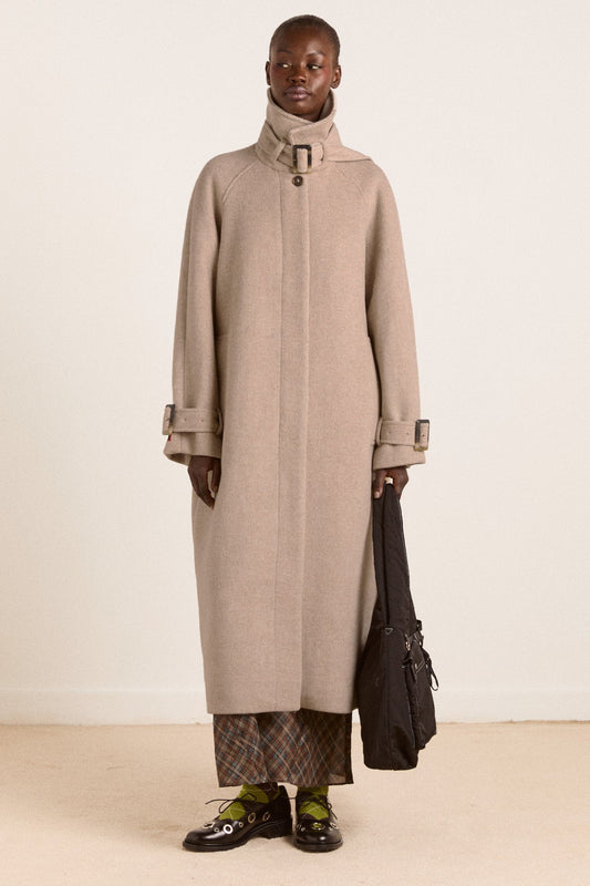 jude wool coat - oat