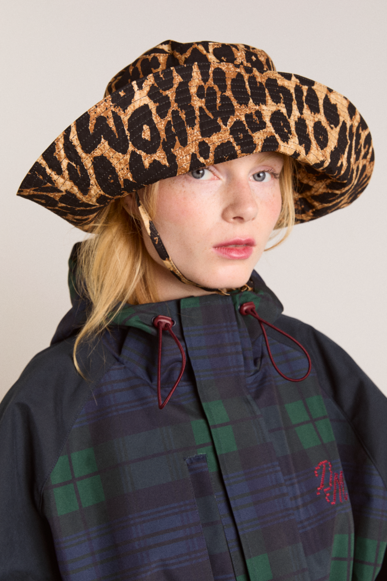 leopard print sunhat