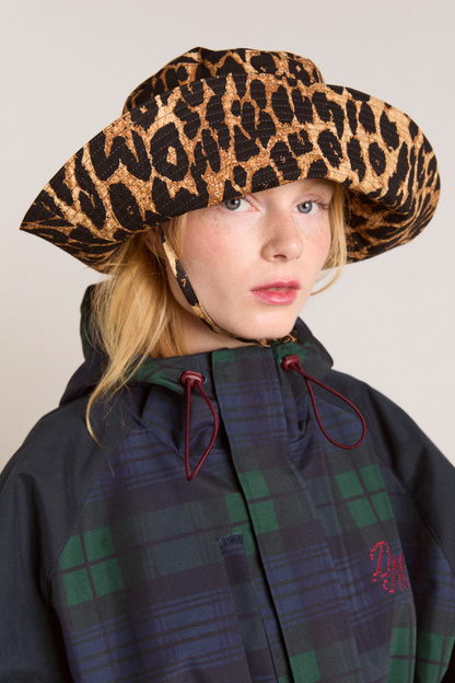 leopard print sunhat