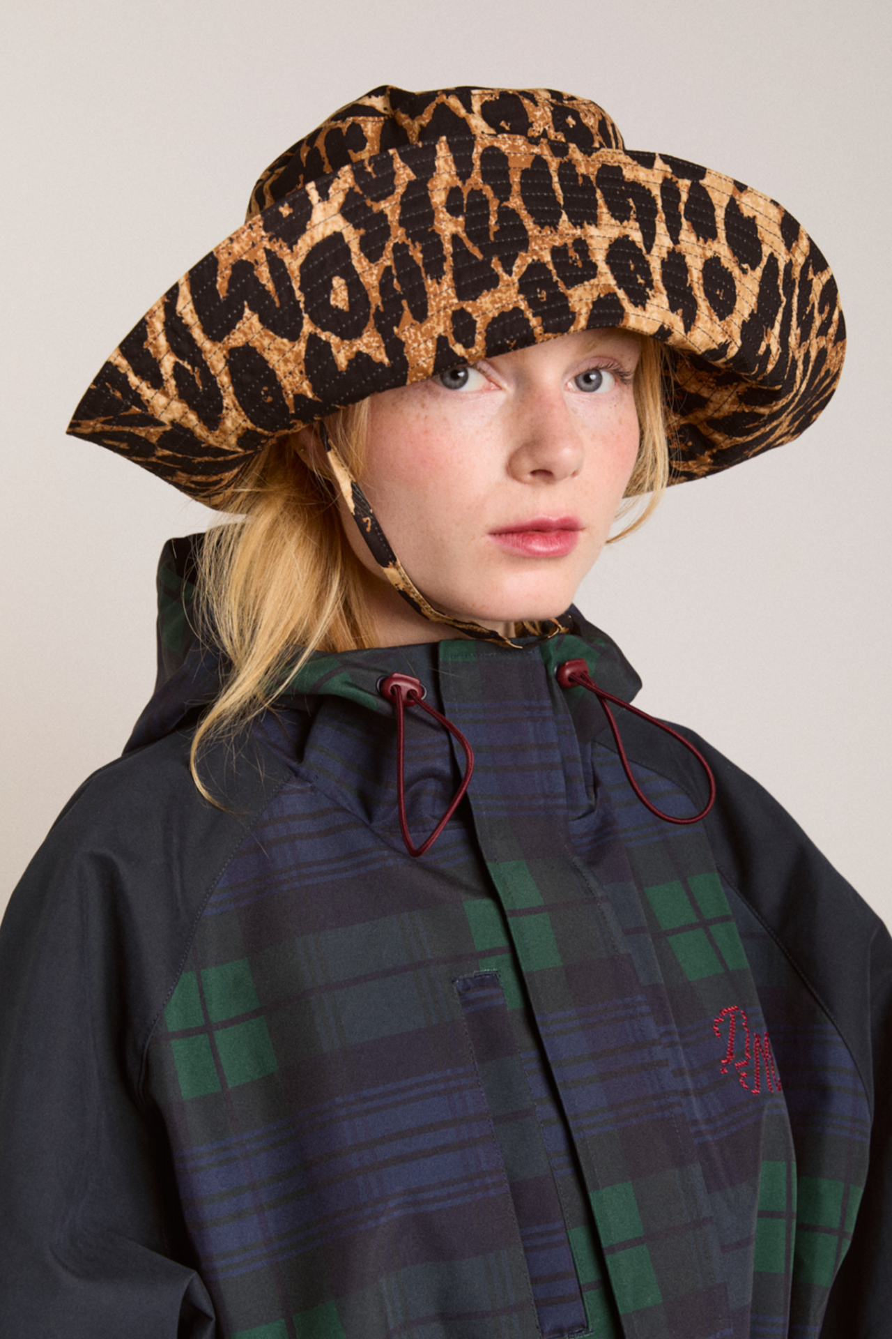 leopard print sunhat