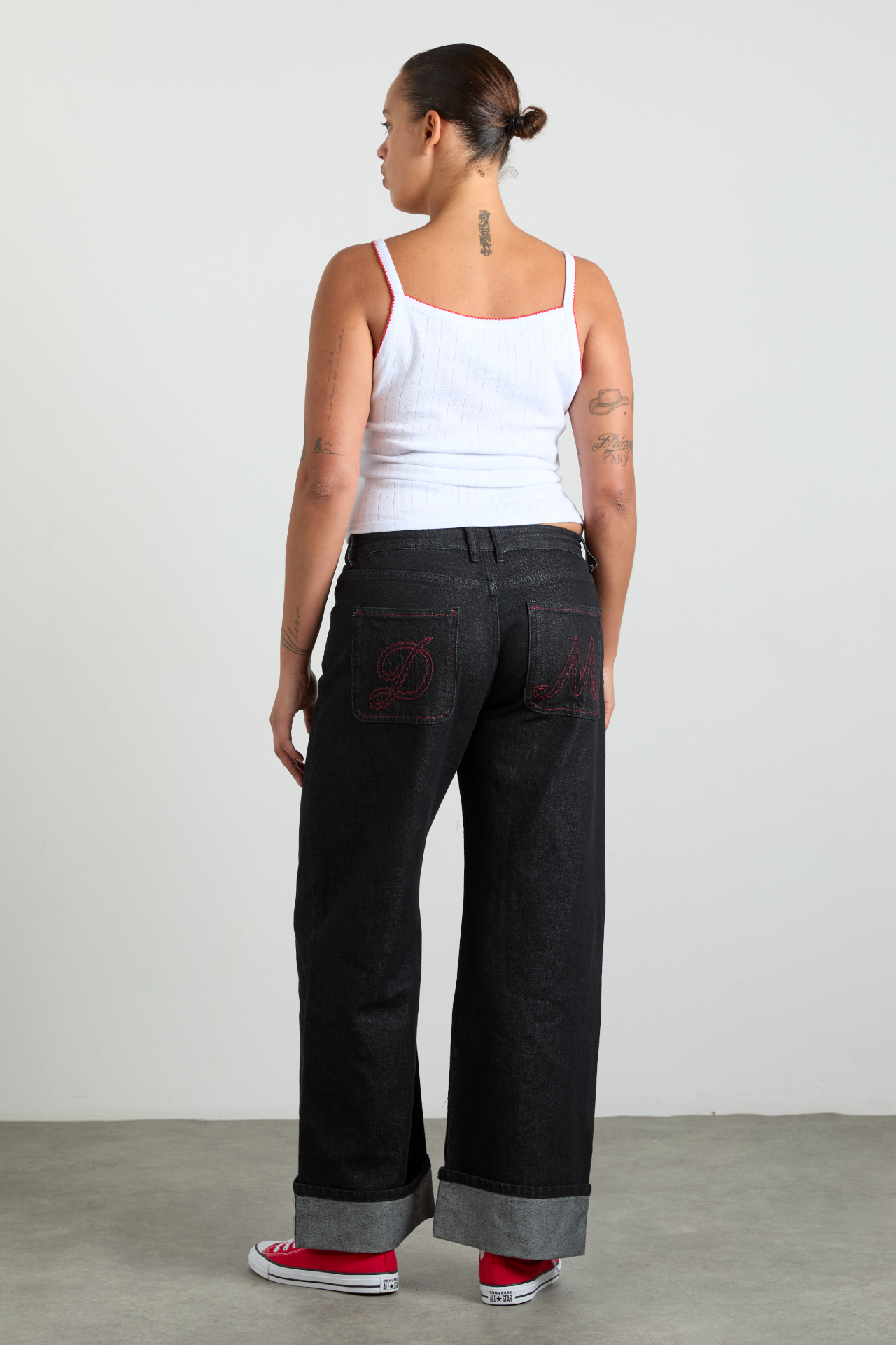 selvedge sylvie jeans - washed black (online exclusive)