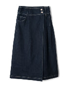 raye denim skirt - dark indigo